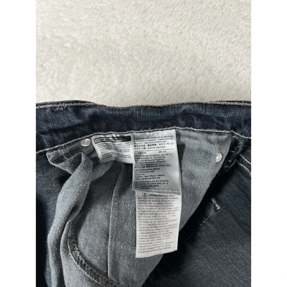 Levis 505 Straight Leg Stretch Dark Wash Jeans Bundle Men's Sz 38x32 (38x31)
